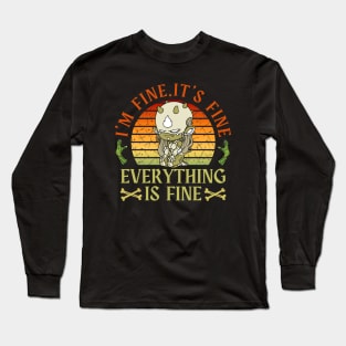 I'm fine.It's fine. Everything is fine.zombie Long Sleeve T-Shirt